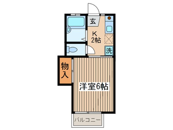 ヴィラ・ロ－ズの物件間取画像